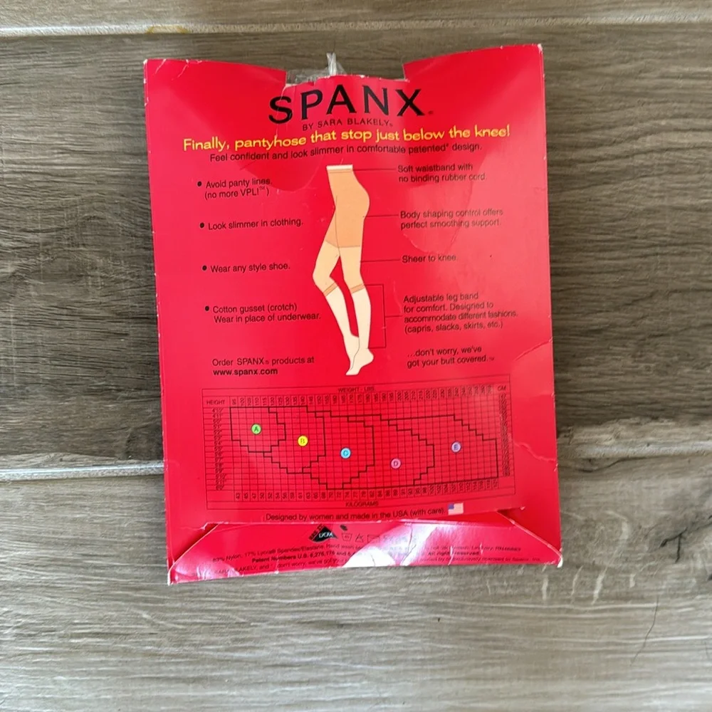 New Spanx Spice D Original Footless Control Top Pantyhose